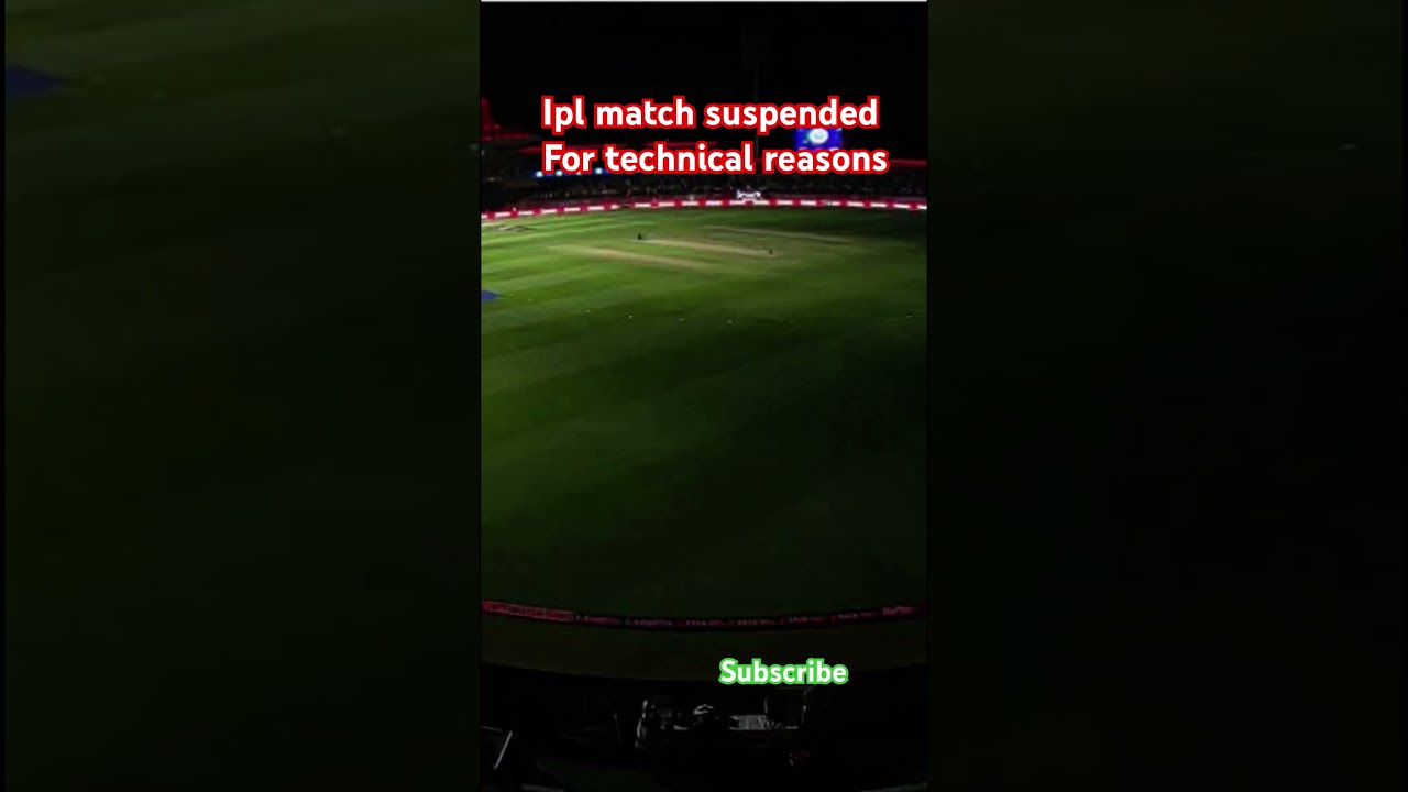 Ipl match suspended. DcvsPbks 