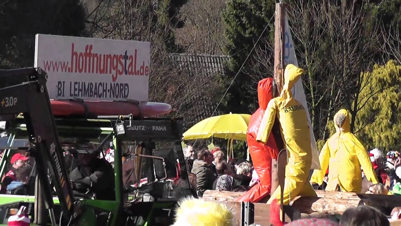 "Rösrath geht baden" - Mottowagen der BI Lehmbach-Nord in Forsbach