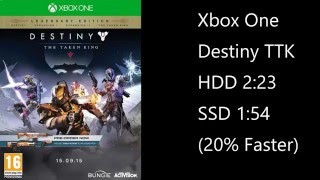 Xbox One Destiny TTK HDD vs. SSD Load Time Comparison