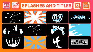 Splash And Titles — Fluid Liquid Elements