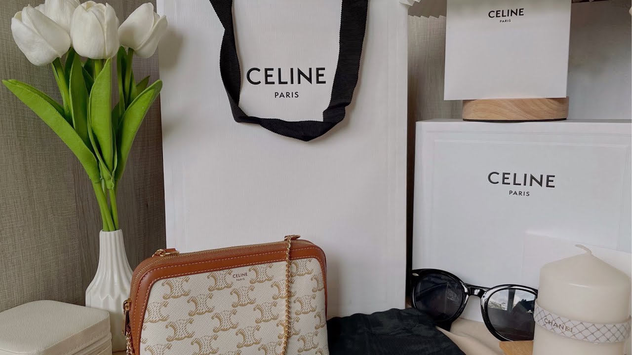 REVIEW CELINE CLUTCH WITH CHAIN (TAN COLOR)  กระเป๋าใบจิ๋วแต่แจ๋ว