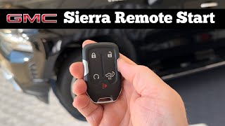 2019 - 2022 GMC Sierra - How To Use Remote Start Feature On Remote Key Fob