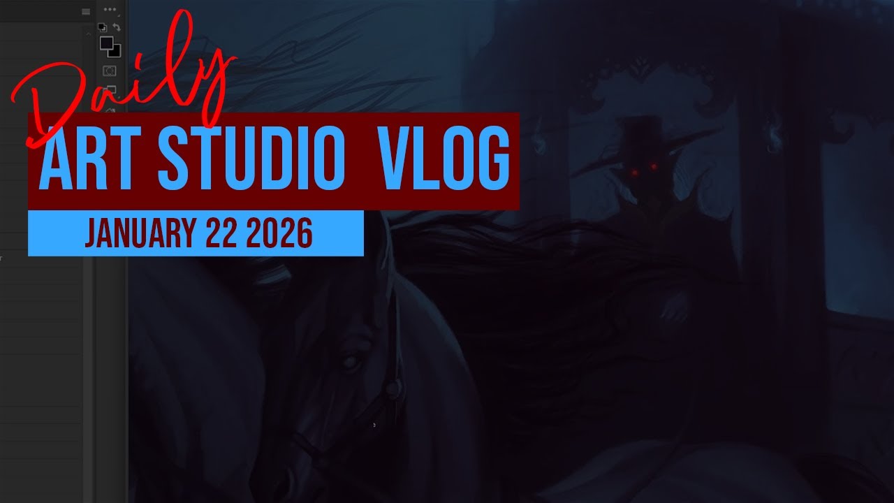 Daily Art Studio Vlog - Day 3: Dracula painting FINISHED!