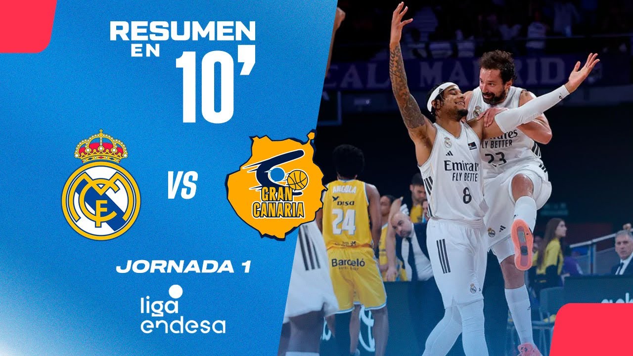 🏀 Resumen en 10': Real Madrid vs Gran Canaria - Jornada 1 Liga Endesa 2025