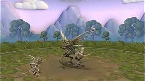 Spore Dragon skeleton