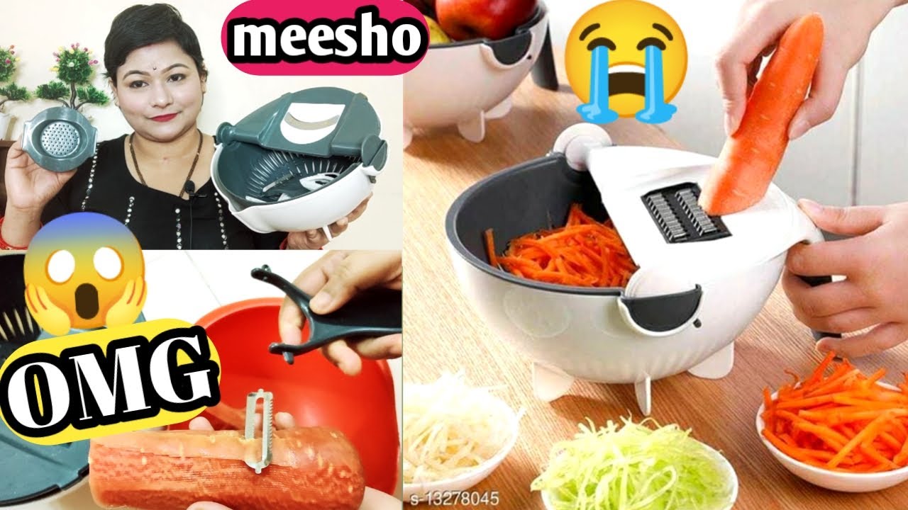 Meesho Vegetable Cutter Review & Demo 😡 Vegetable Slicer with