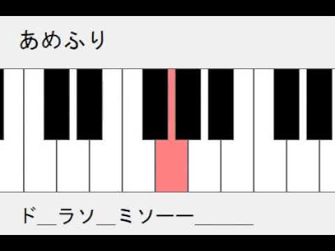 あめふり　ドレミ鍵盤つき