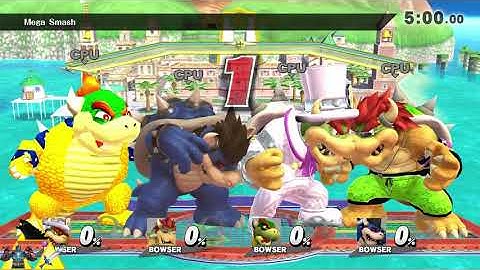 Smash Mods for Wii U:  Bowser Mega Battle
