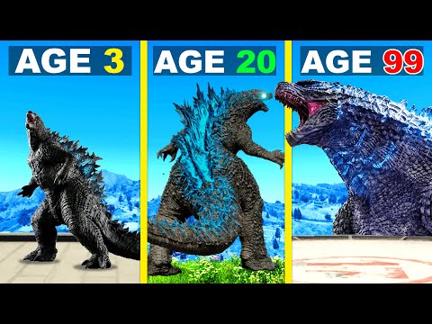 GTA 5 मध्ये 99 वर्षे GODZILLA म्हणून जगणे...