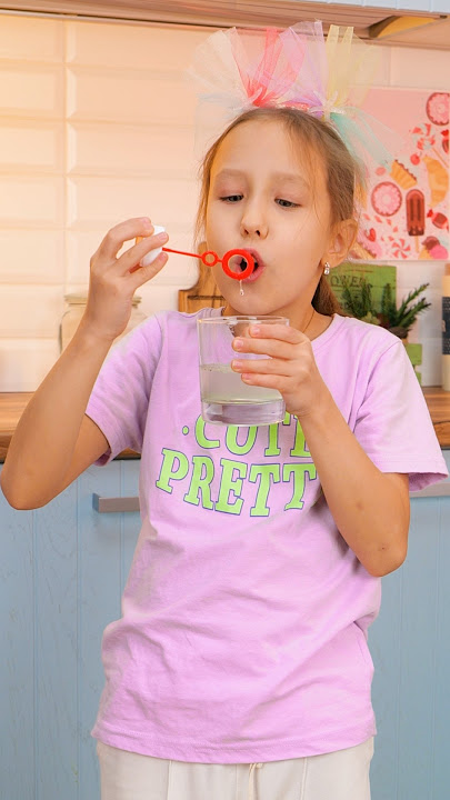 Make Bubbles at Home in JUST 5 Minutes! #kidsvideo #bubbles