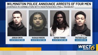Four men arrested after gun incident at Independence Mall