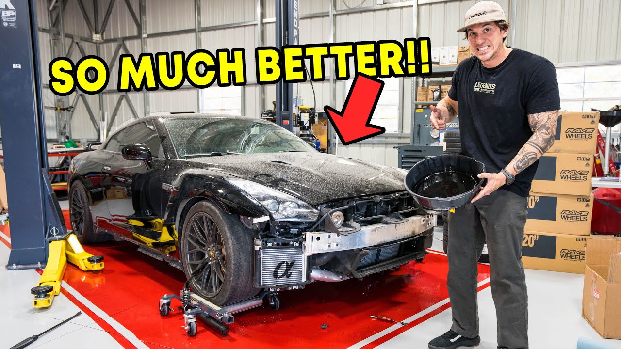 Making the GTR Look NEW! | Rebuilding Wrecked R35 GTR Ep. 2 - YouTube