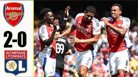 Arsenal vs lyon 2-0 highlights