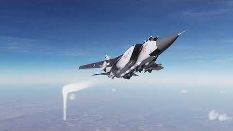 f16 vs mig 31ace with r-33 long range missile cranking maneuver dcs world