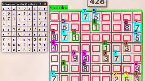 Using a Neural Network and OpenCV to Solve a Sudoku