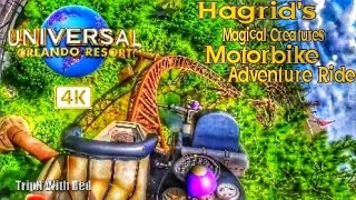 Hagrid's Motorbike Coaster Full Ride - Front Row - Universal Studios Orlando Rides