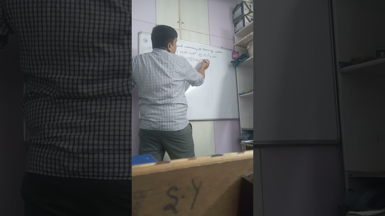 check the correctness of formula by dimensions 