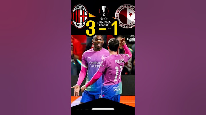 Slavia Praha vs AC Milan 1-3,Pulisic & Leão Goal💥🐐#shorts #milan #viral #football #europaleague #fyp