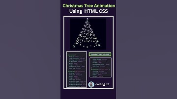CHRISTMAS TREE ANIMATION Using HTML & CSS #coding #css #programming #html