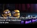 Pharrell Williams-Happy Lyrics (Despicable Me 2)