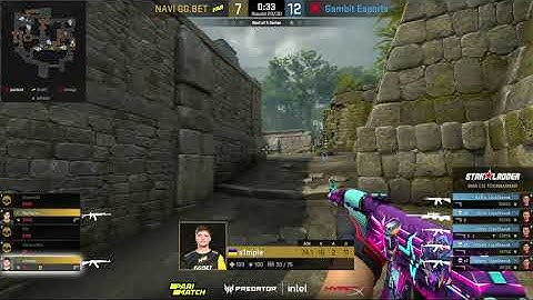 Gambit vs NAVI: ТриплКилл от Sh1ro с AWP на Ancient, StarLadder CIS RMR