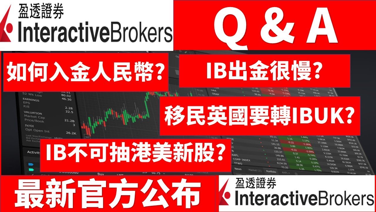 IBKR盈透證券Q&A如何入金人民幣? IB出金很慢? IB不可抽港美新股?  如果有IBHK戶口，移民英國是否一定要改成IBUK？可以两者並用嗎？，2025年8月最新官方公布，極具參考價值!