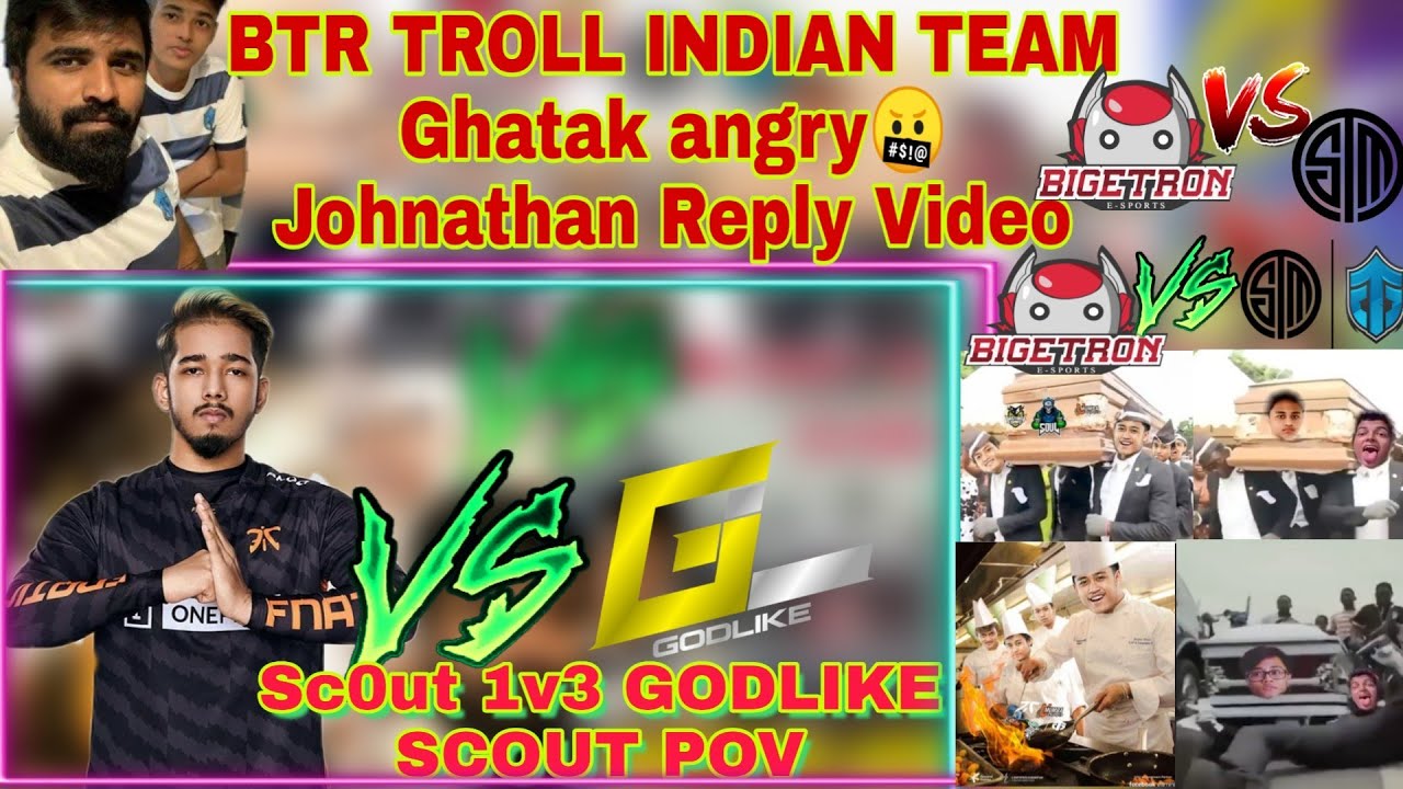 TSM ENT Jonathan Coffin⚰ Dance 🆚 BTR | SCOUT 1V3 GODLIKE | GHATAK ANGRY ON TROLLING INDIAN TEAM
