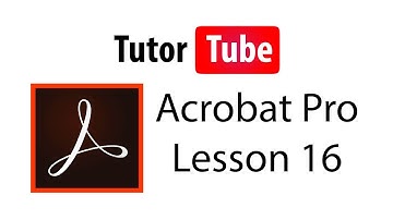 Adobe Acrobat Pro Tutorial - Lesson 16 - Page Replace