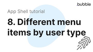8: Different menu items by user type -- Bubble.io SPA (single page app) tutorial.