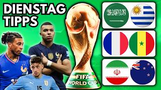 WM 26 TIPPS & PROGNOSE ✅🏆 (Dienstag) | Profi Sportwetten Tipps | Alle Spiele und Analysen