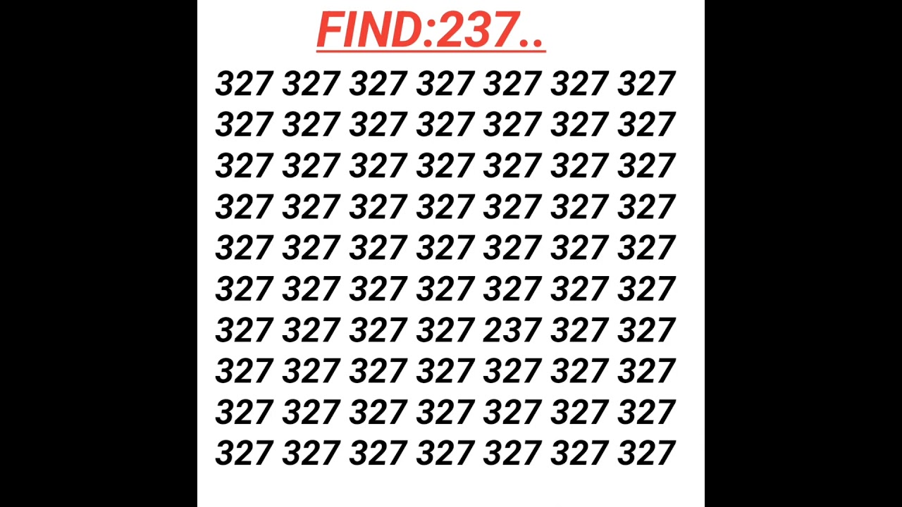 Here is a eyesight challenge, find the hidden number#find #puzzlegame