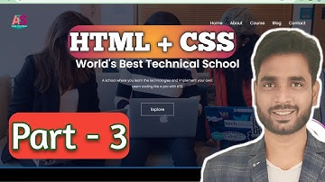 website design using #html and #css part-3 #andytechshow #hindi