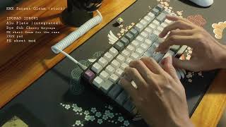 HMX Sunset Gleam (stock) Typing Sound Test | IDOBAO ID80 v1
