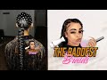 BEDAZZLED low slick braided ponytail w rhinestones | DIY | beginner friendly