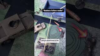 Bullets follow walls!