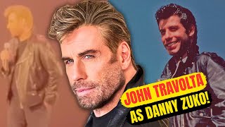 John Travolta Crashes Hollywood Bowl as Danny Zuko