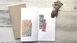 Vintage Themed Traveler’s Notebook - Skylar Hand Exclusive