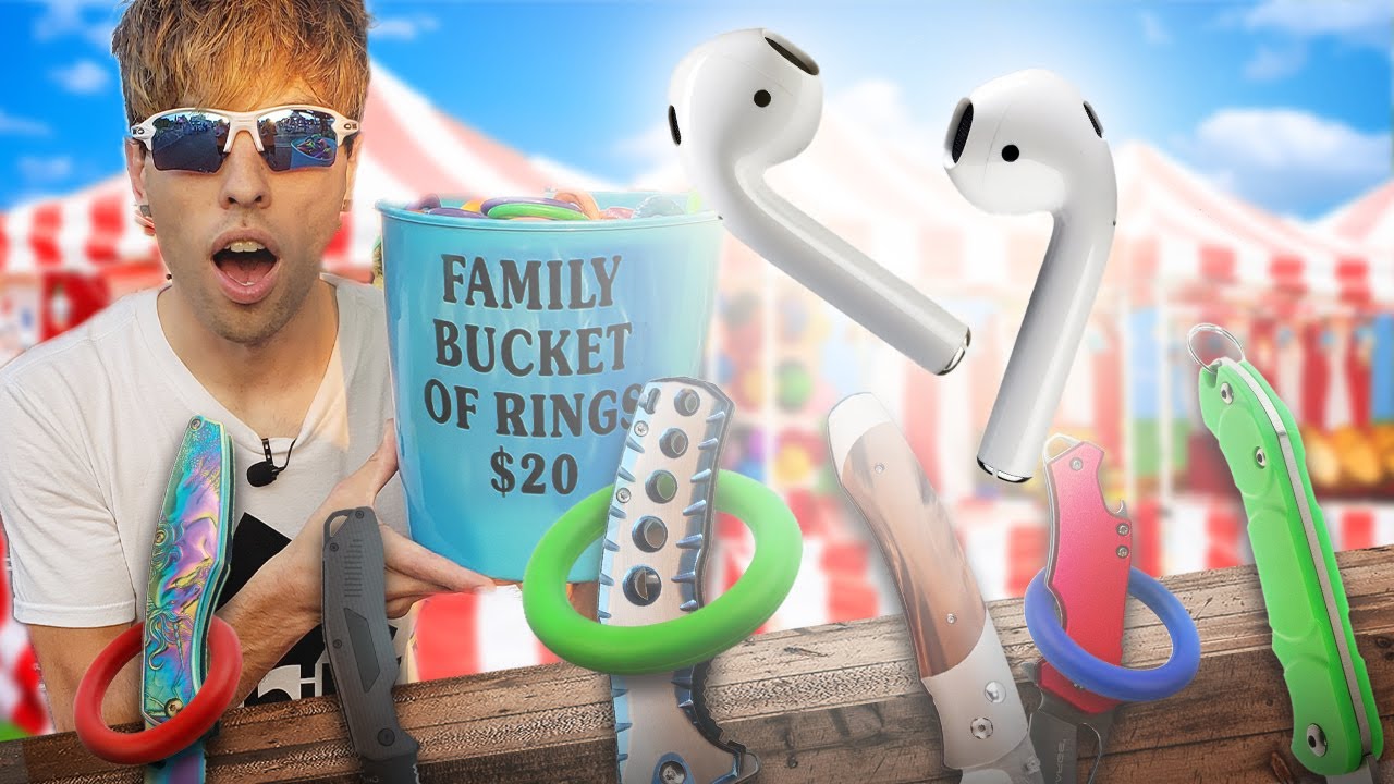 Carnival Ring Toss Challenge: Winner Gets AIRPODS