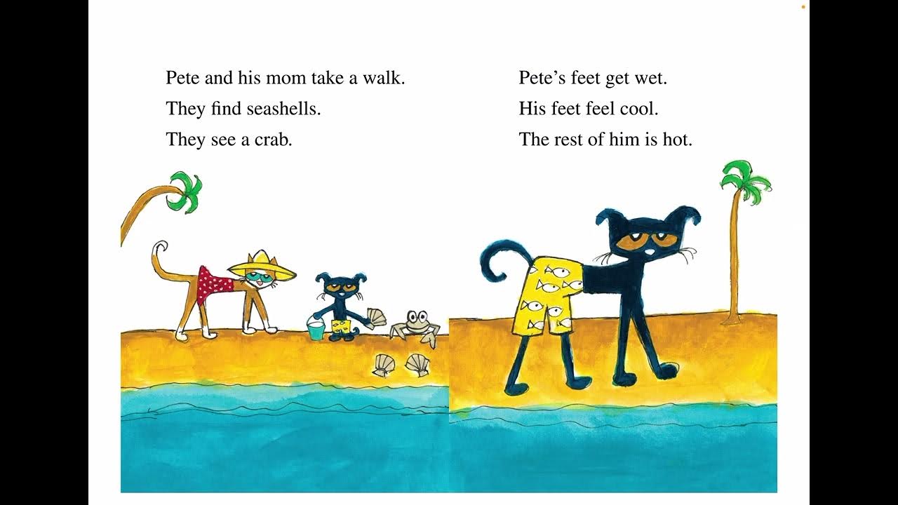 Pete the Cat Pete at the Beach Read Aloud YouTube
