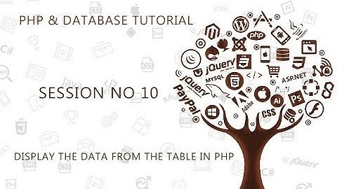 PHP TUTORIAL FOR BEGINNERS   10   DISPLAY THE DATA IN THE TABLE FORM