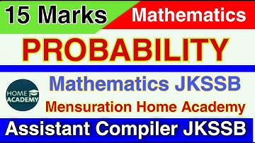 Probability #jkssb #assistantcompiler #maths