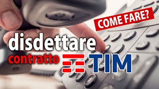 Disdettare Contratto Telecom - Ecco Come Fare Matteo Calloni