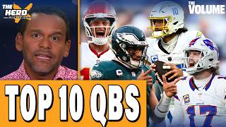 Top 10 NFL QBs: Allen, Mahomes, Hurts, Herbert + Bijan Robinson to Bears? | THE HERD