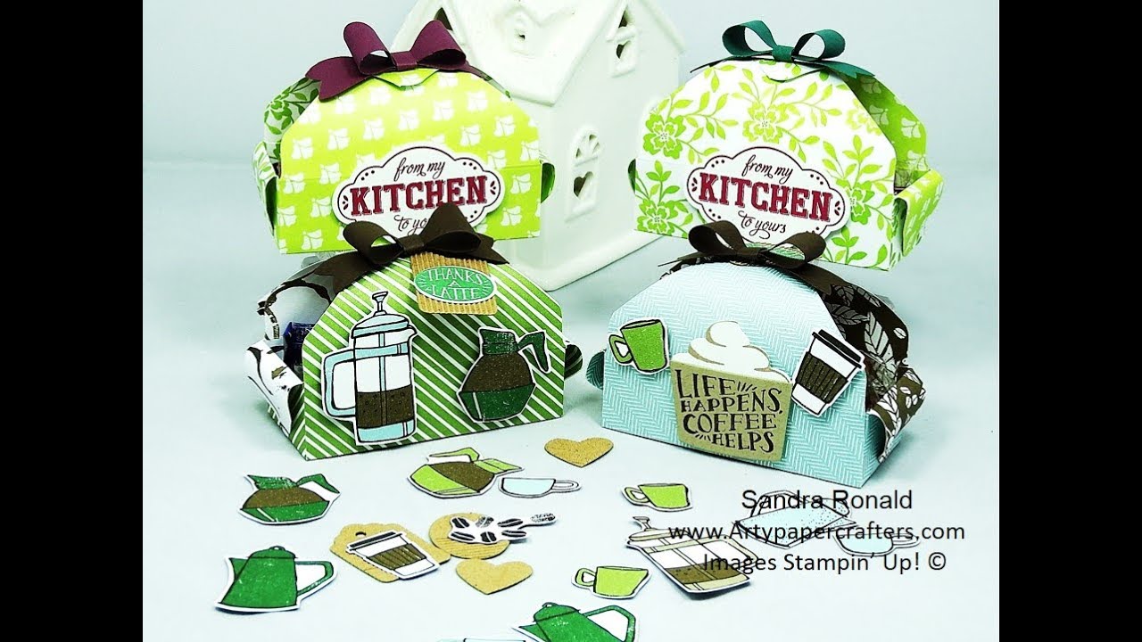 Envelope Punch Board Coffee Break Baskets - SandraR Stampin' Up Demonstrator Independent