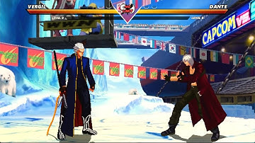 VERGIL VS DANTE ! | MARVEL VS CAPCOM MUGEN
