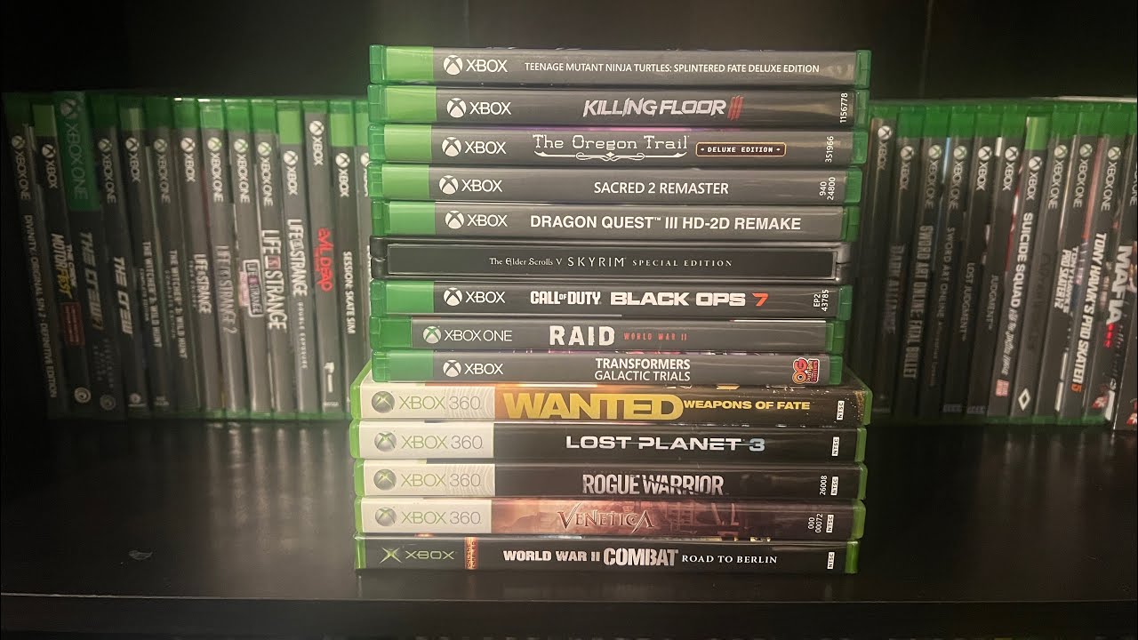Xbox,Xbox 360,Xbox One/Xbox Series X game haul.