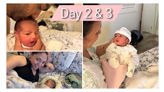Day 2 & 3 With Our New Born Baby In Canada | Recovering New Mumma @feanshuandkeerat
