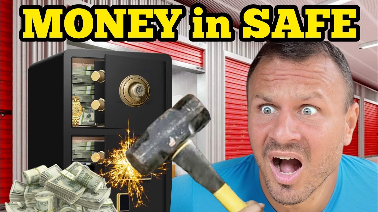 FOUND MONEY IN SAFE I Bought An Abandoned Storage Unit - YouTube