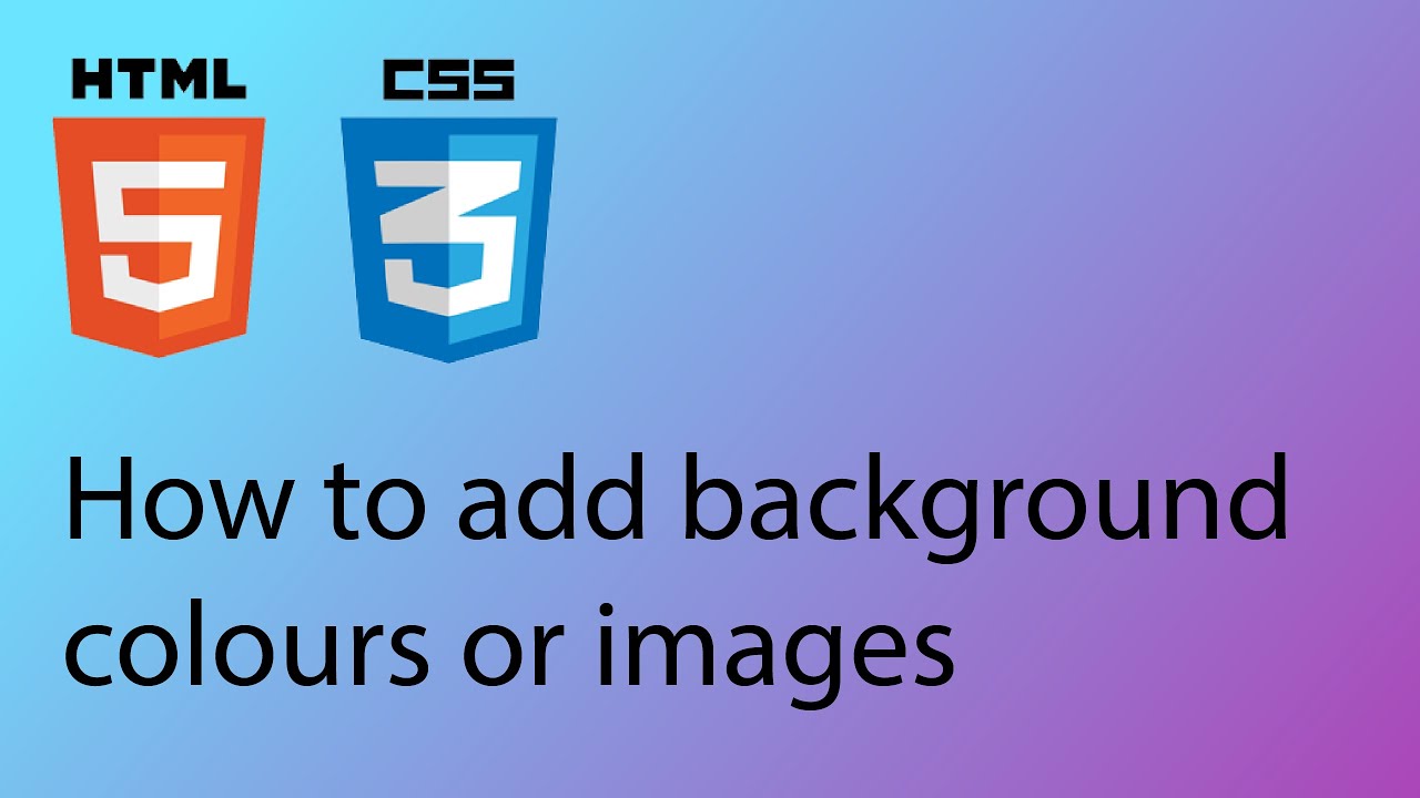 HTML & CSS 2020 Tutorial 18 - Background colours and images - YouTube