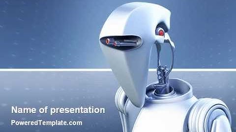 Robot PowerPoint Template by PoweredTemplate.com